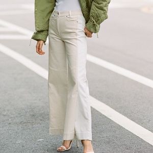 NWT Something Navy Two Toned Wide Leg Jeans